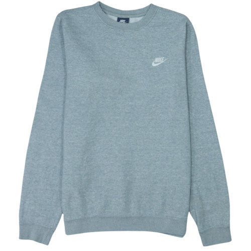Nike Men's Grey Crew Neck Pullover Sweatshirt Size S