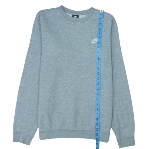 Nike Men's Grey Crew Neck Pullover Sweatshirt Size S