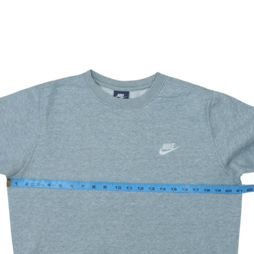 Nike Men's Grey Crew Neck Pullover Sweatshirt Size S