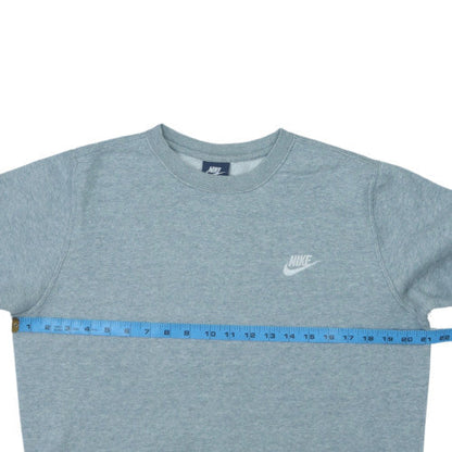 Nike Men's Grey Crew Neck Pullover Sweatshirt Size S