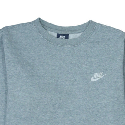 Nike Men's Grey Crew Neck Pullover Sweatshirt Size S