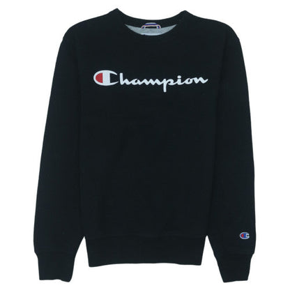 Champion Men's Black Small Pullover Logo Fleece Sweatshirt