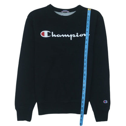 Champion Men's Black Small Pullover Logo Fleece Sweatshirt