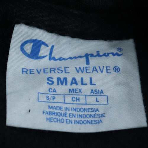 Champion Women's Black Small Pullover Hoodie Reverse Weave Sweatshirt