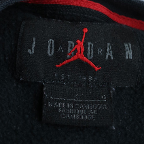 Nike Jordan Air Mens Black L Sweatshirt Crew Neck Pullover