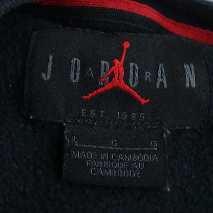 Nike Jordan Air Mens Black L Sweatshirt Crew Neck Pullover