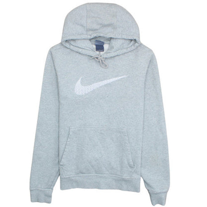 Nike Boys Grey Pullover Hoodie Small Cotton Blend Kangaroo Pocket