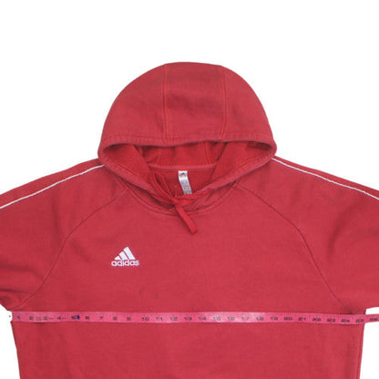 Adidas Men's Red 2XL Pullover Hoodie Fleece Sports Sweatshirt