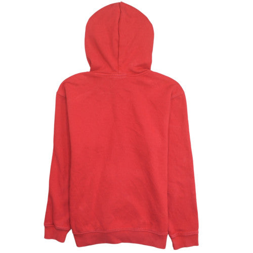 Adidas Women Red Pullover Hoodie Small Cotton Fleece Casual Sportswear