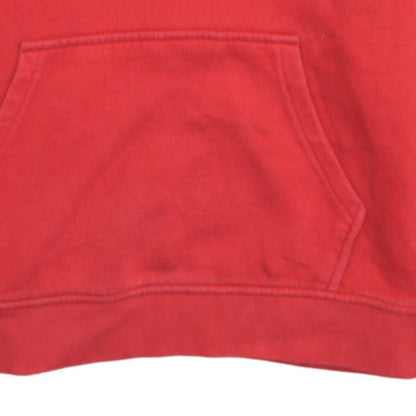 Adidas Women Red Pullover Hoodie Small Cotton Fleece Casual Sportswear