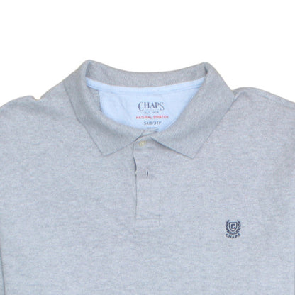 Chaps Men's Grey 3XL Big & Tall Classic Fit Stretch Polo Shirt