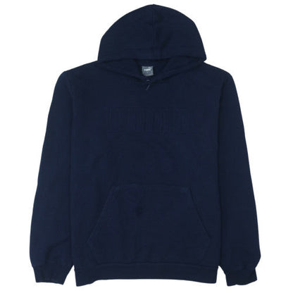 Puma Mens Blue XL Pullover Hoodie Fleece Logo Sports Sweatshirt