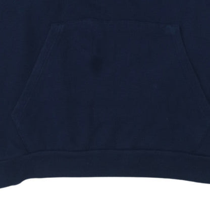 Puma Mens Blue XL Pullover Hoodie Fleece Logo Sports Sweatshirt