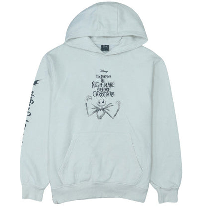 Disney at Primark Men's White L Pullover Hoodie Jack Skellington Graphic