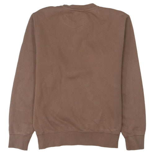 Nike Womens Brown Small Pullover Sweatshirt Crew Neck Cotton Blend