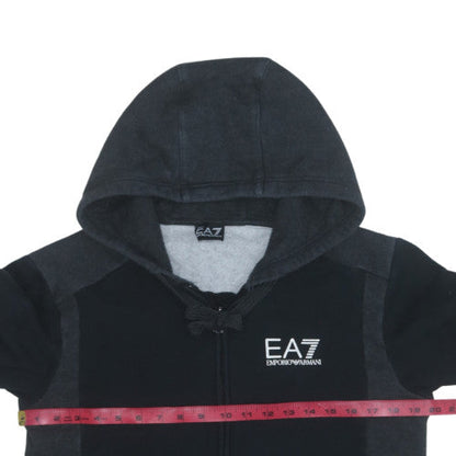 Emporio Armani EA7 Men's Black Full Zip Hoodie Size L