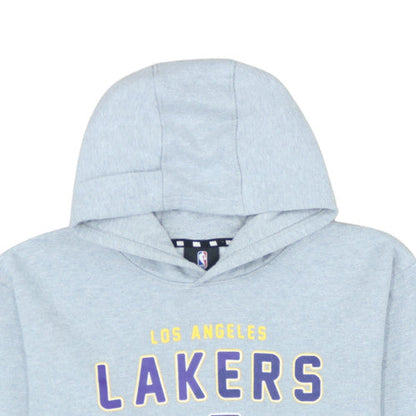 NBA Youth Boys Grey Los Angeles Lakers Pullover Hoodie Size 16