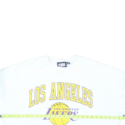 NBA Los Angeles Lakers White Graphic Pullover Sweatshirt Women's M