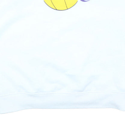 NBA Los Angeles Lakers White Graphic Pullover Sweatshirt Women's M