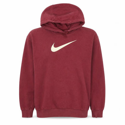 Nike Women's Burgundy Pullover Hoodie Medium Cotton Blend Sweatshirt