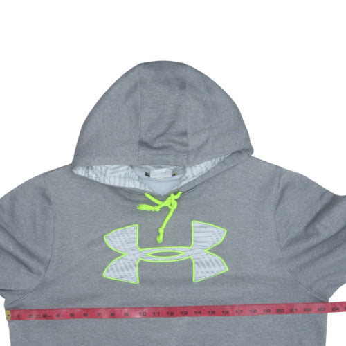 Under Armour Mens Grey Large Pullover Hoodie with Logo