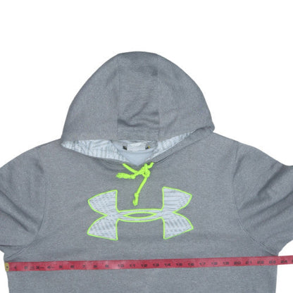 Under Armour Mens Grey Large Pullover Hoodie with Logo
