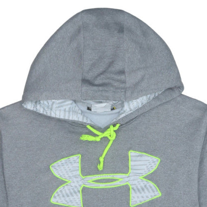 Under Armour Mens Grey Large Pullover Hoodie with Logo