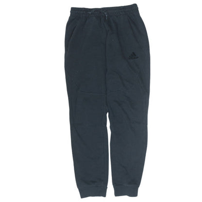 Adidas Men's Black Jogger Trousers Size S Regular Fit Cotton Blend