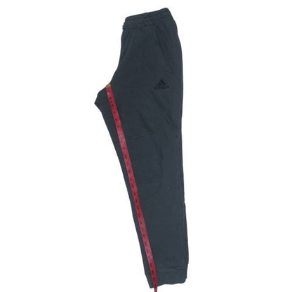 Adidas Men's Black Jogger Trousers Size S Regular Fit Cotton Blend