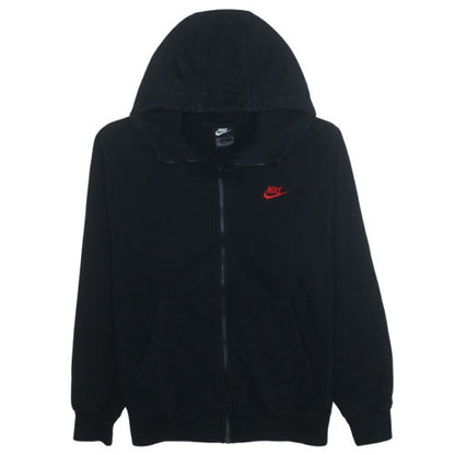 Nike Men's Black Full Zip Hoodie S Fleece Sweatshirt