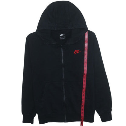 Nike Men's Black Full Zip Hoodie S Fleece Sweatshirt