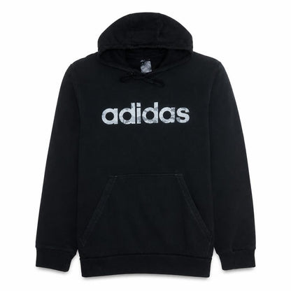 Adidas Men's Black XL Pullover Hoodie with Logo Fleece Sweatshirt