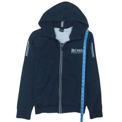Hugo Boss Mens Blue Regular Fit Full Zip Hoodie Size M