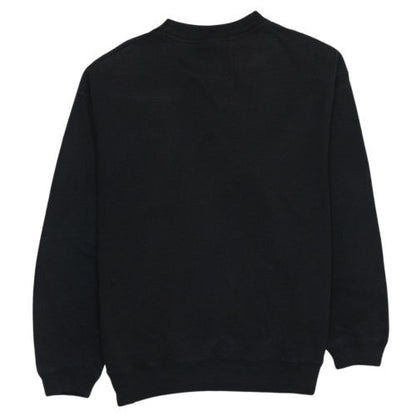 Converse Men's Black Crew Neck Logo Pullover Sweatshirt Size L