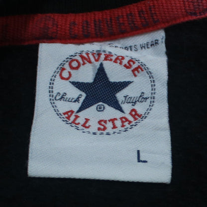 Converse Men's Black Crew Neck Logo Pullover Sweatshirt Size L