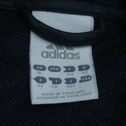 Adidas Womens Black Purple Full Zip Hooded Sweatshirt Size 16
