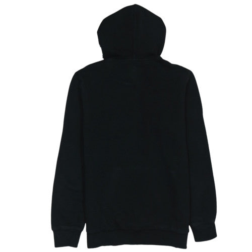 Calvin Klein Jeans Womens Black XS Pullover Hoodie Logo Cotton Blend
