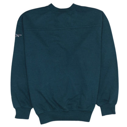 Reebok Men's Blue Crew Neck Pullover Sweatshirt M Classic Logo
