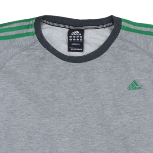 Adidas Men’s Grey XL Pullover Sweatshirt Crew Neck Sports Top