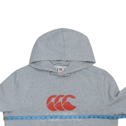 Canterbury Men's Grey XL Pullover Hoodie with Logo Print