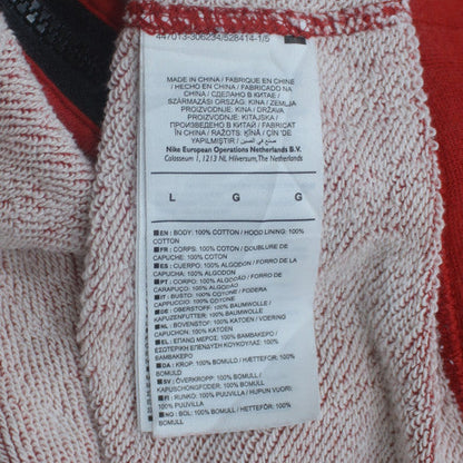 Nike Men’s Red Saracens Full Zip Hoodie Size L Rugby Sportswear