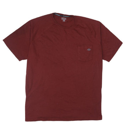 Dickies Men's 4XLT Red Temp-iQ Performance T-Shirt