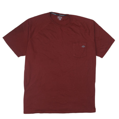 Dickies Men's 4XLT Red Temp-iQ Performance T-Shirt