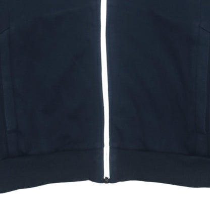 Hugo Boss Men's Blue Full Zip Hoodie M Logo Cotton Blend