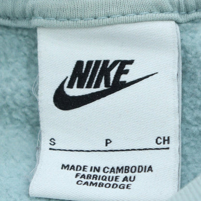 Nike Women's Blue Crew Neck Pullover Sweatshirt Size S Cotton Blend