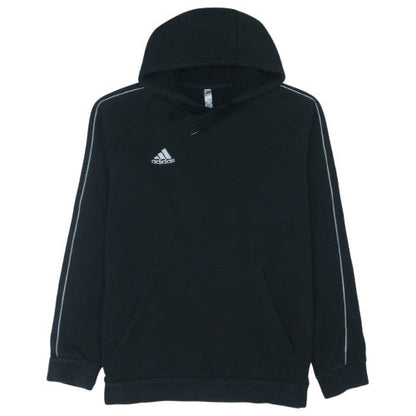 adidas Men’s Black XL Pullover Hoodie with Logo and Pockets