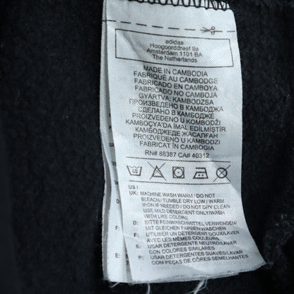 adidas Men’s Black XL Pullover Hoodie with Logo and Pockets