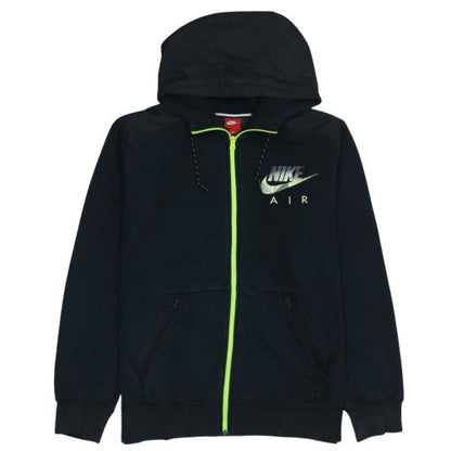 Nike Men's Black XL Full Zip Hoodie Air Logo Sportswear