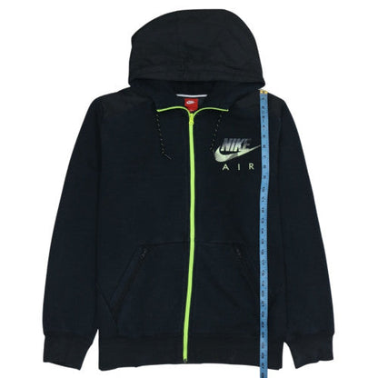 Nike Men's Black XL Full Zip Hoodie Air Logo Sportswear