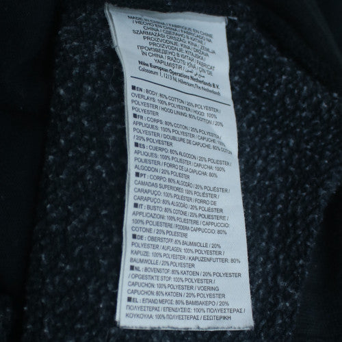 Nike Men's Black XL Full Zip Hoodie Air Logo Sportswear